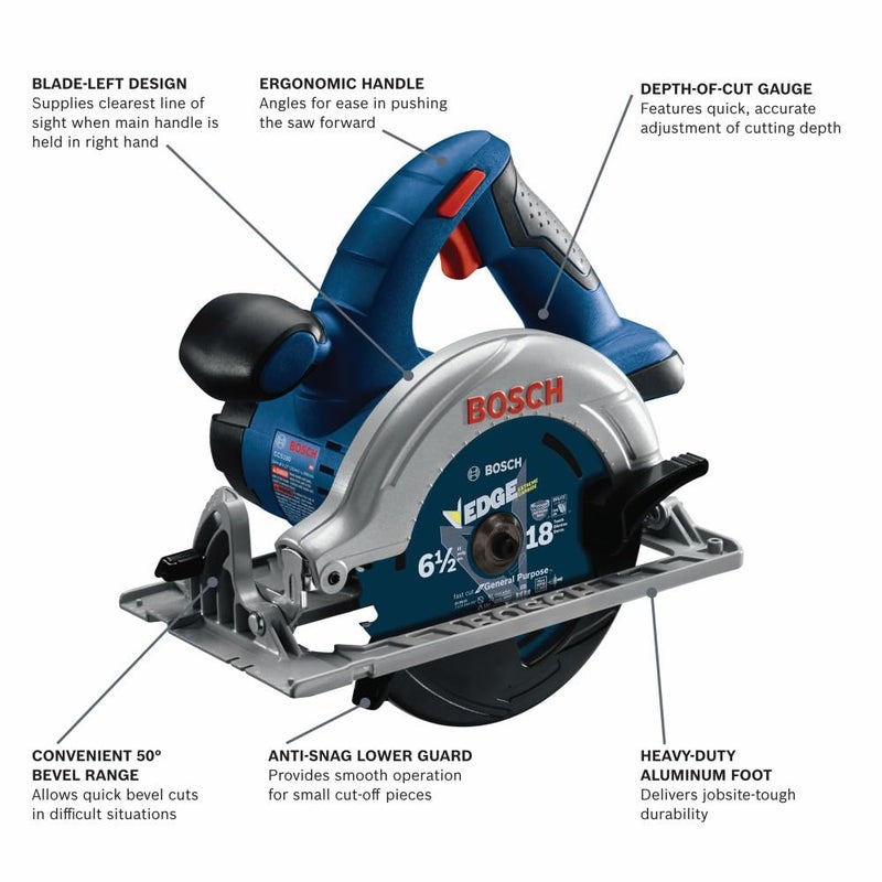 BOSCH CCS180B 18V 6-1/2 In. Blade Left Circular Saw (Bare Tool) - Image 2