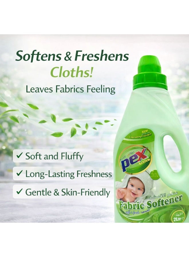 Pex active Fabric Softener Green 2 Ltr - Image 2