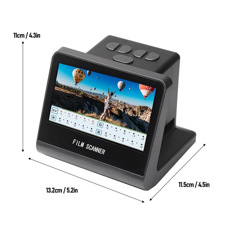 22MP Film Slide Scanner With 5 Inch LCD Converts Negatives To Digital JPEG Fast - Image 3
