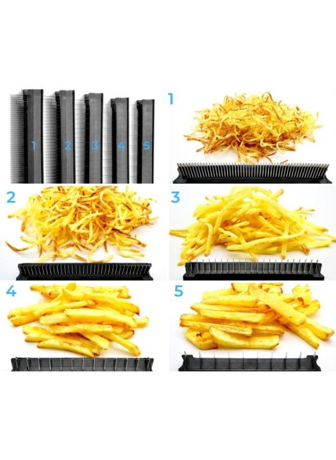 Generic - Stainless Steel French Fry Cutter - 2 Blades, Air Fryer Compatible | Durable Potato Slicer for Homemade Fries, Veggies | Commercial Grade, Easy to Clean, Manual Cutting Machine - Image 1