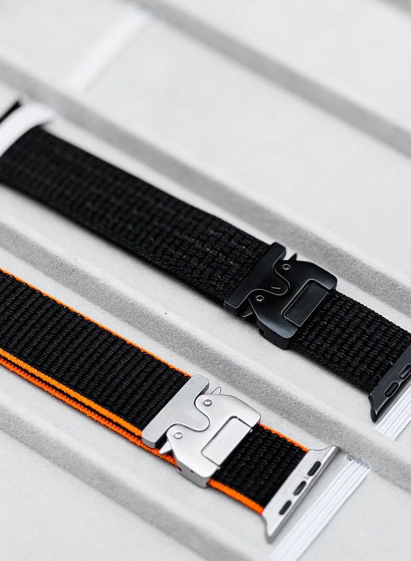 Lacoz Lacoz Syntheic Loop Watch Band With Adjustable Buckles for 42 /44/ 45/ 46/ 49 mm Smartwatches Pack Of 2  - Image 3