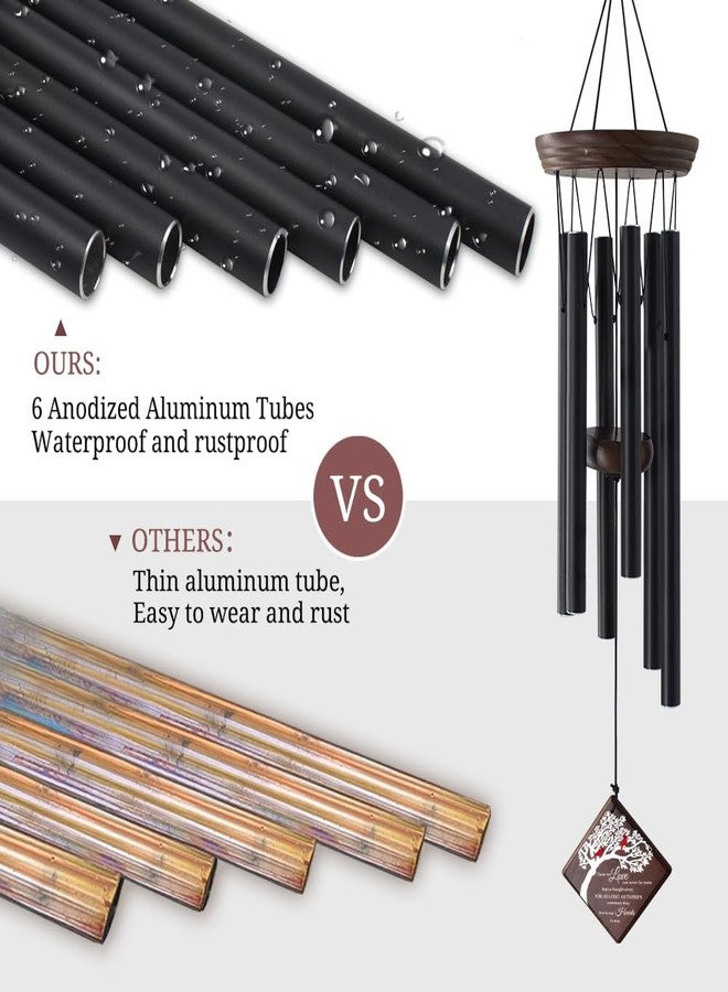 ASTARIN Memorial Wind Chimes for Loss of Loved One, Cardinal Sympathy Gifts for Loss of Mother Father, Windchimes with Tree of Life Sail, Bereavement Remembrance Gifts for Outside Garden - Image 5
