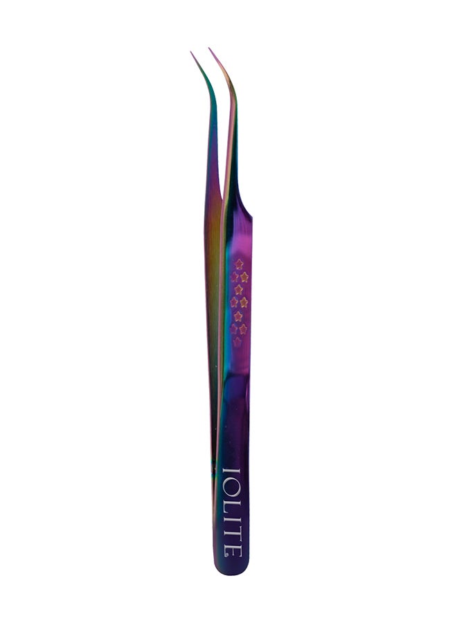 IOLITE Eyelash Tweezer Eyelashes Grafting Tweezers Anti Static Stainless Steel Nippers - Image 1
