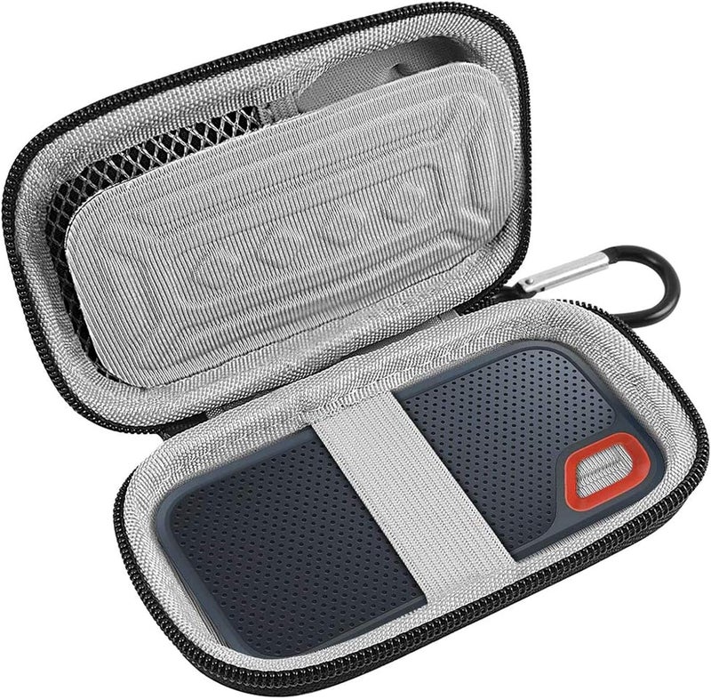 بايول حقيبة متوافقة مع SanDisk 1TB 2TB 500GB / لـ SanDisk PRO Extreme Portable SSD، حامل تخزين لمحرك الأقراص الصلبة الخارجي الصلب لـ SDSSDE61/ SDSSDE60/ SDSSDE81 (العلبة فقط) (أزرق) - Image 1