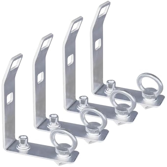 rayihni Load Stops Replacement T-Slot Truck Cross Bar for Ladder Firewood Skis Snowboard Kayak Rooftop Racks roof Rack Accessories 304 Stainless Steel Material Quality (4 PCS) - Image 1