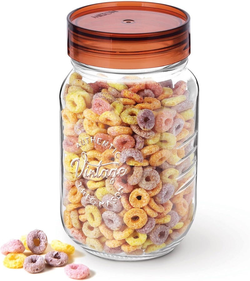 TREO جرّة زجاجية عتيقة من تريو بواسطة ميلتون مع غطاء محكم - Image 1