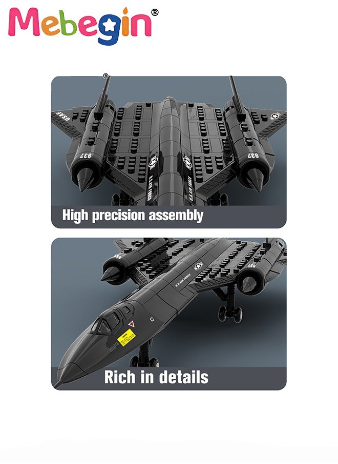 MEBEGIN Aircraft Model Building Blocks Set, Airplane Building Bricks Set, Creative Build Blocks Toy, Cool Plane Model, Highly Restored Building Block Kit, Educational Toys, Ideal Gift for Kids Aged 6+  - Image 5