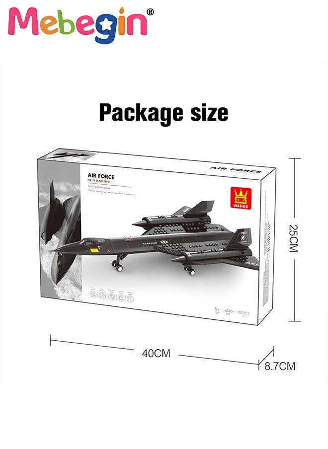 MEBEGIN Aircraft Model Building Blocks Set, Airplane Building Bricks Set, Creative Build Blocks Toy, Cool Plane Model, Highly Restored Building Block Kit, Educational Toys, Ideal Gift for Kids Aged 6+  - Image 3