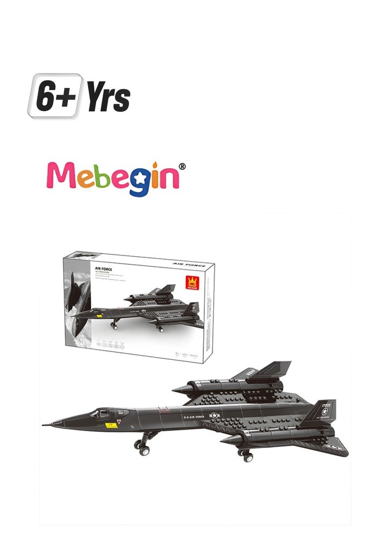 MEBEGIN Aircraft Model Building Blocks Set, Airplane Building Bricks Set, Creative Build Blocks Toy, Cool Plane Model, Highly Restored Building Block Kit, Educational Toys, Ideal Gift for Kids Aged 6+  - Image 1
