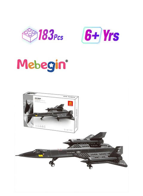 Aircraft Model Building Blocks Set, Airplane Building Bricks Set, Creative Build Blocks Toy, Cool Plane Model, Highly Restored Building Block Kit, Educational Toys, Ideal Gift for Kids Aged 6+