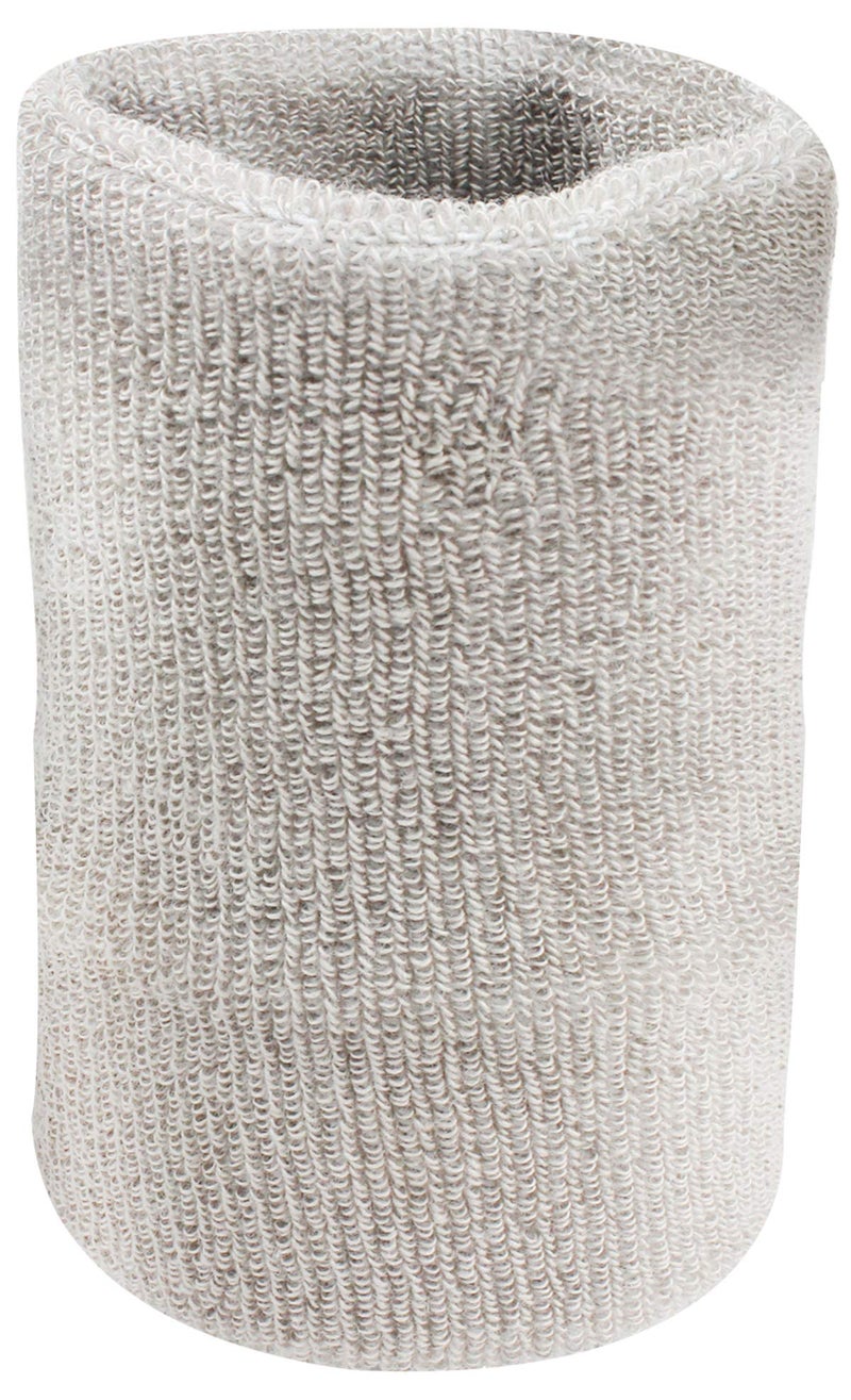 Neska Moda Unisex Grey Cotton Wrist Band-WB35 - Image 1