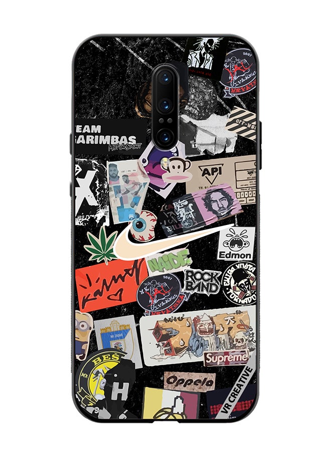 VR CREATIVE Protective Case Cover For OnePlus 7 Pro Nike Stickers Design Multicolour - Image 1