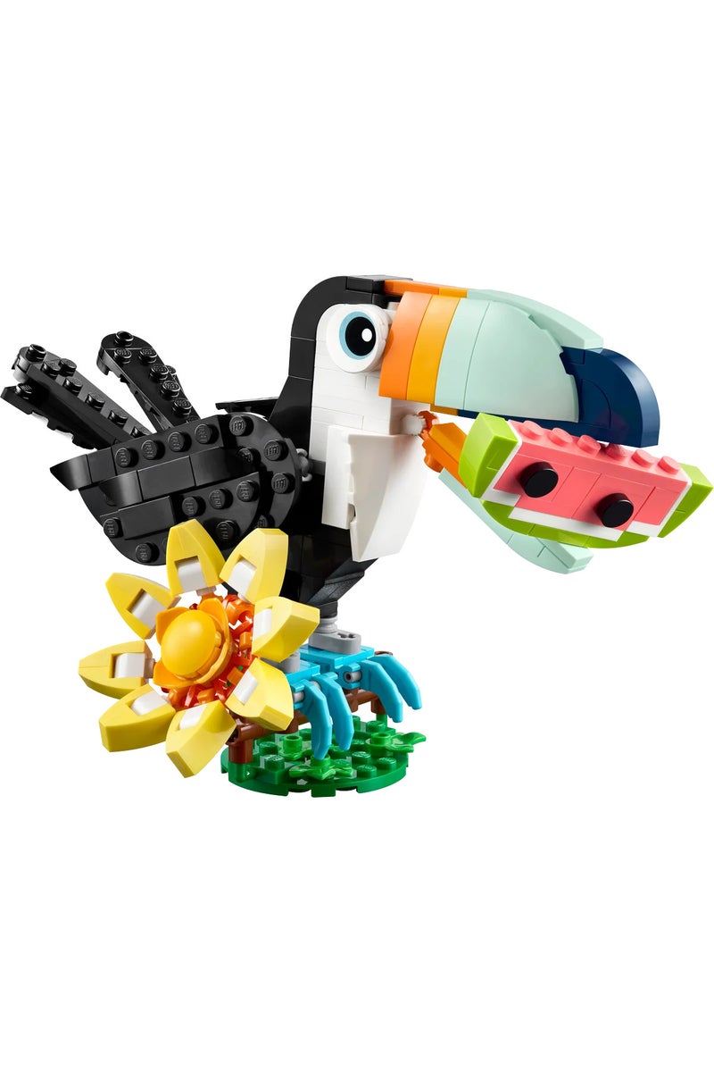 LEGO ®   Creator 3-in-1 Wild Animals: Tropical Toucan Bird 31173 - 7+ Toy Building Set (225P) - Image 2