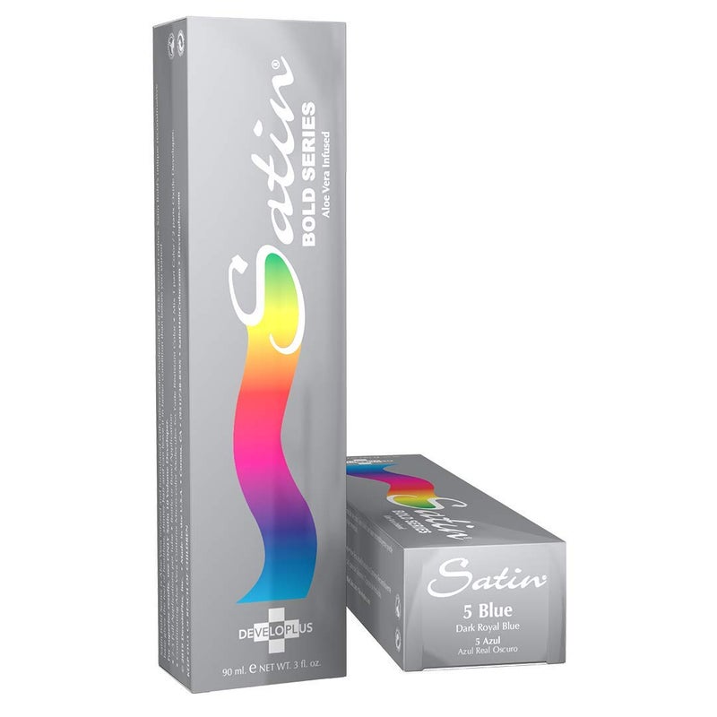 Developlus Satin | Bold Dark Royal Blue | Complete Hair Dye | Permanent and Semi-Permanent | Long Lasting | Vegan and Cruelty-Free - Image 1