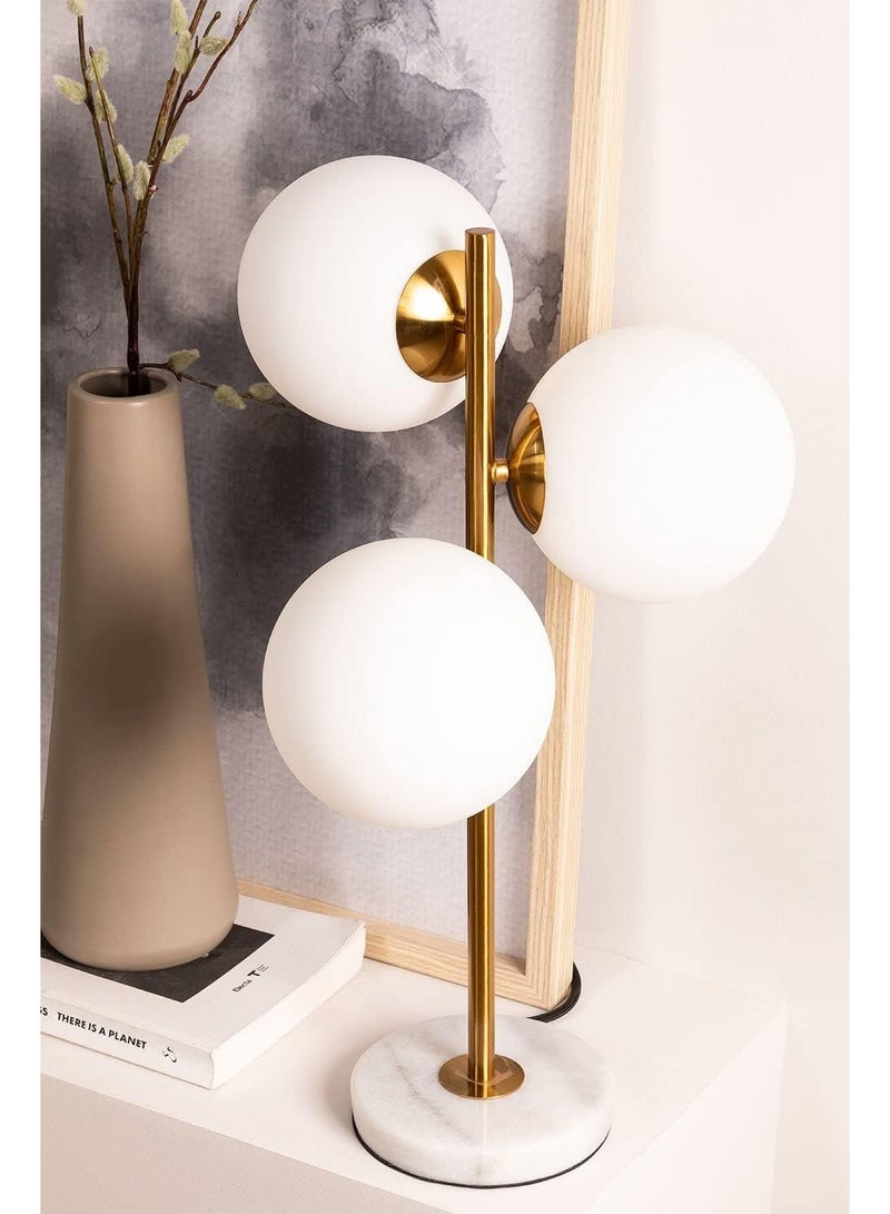Cluc Gold Globo di vetro table lamp - 3 globes - Image 4