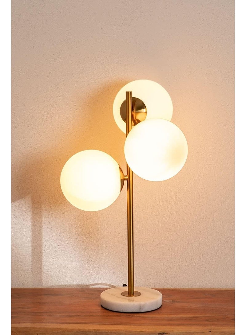 Cluc Gold Globo di vetro table lamp - 3 globes - Image 2