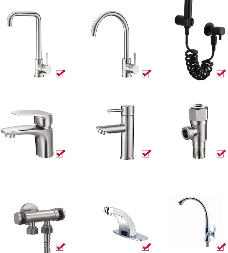 DANSR DANSR Movable Faucet Sprayer Head with Hose 360 Degree Swivel Kitchen Sink Faucet Nozzle Replacement Anti Splash Tap Booster Shower and Water Saving Faucet for Kitchen Pack of1  - Image 5