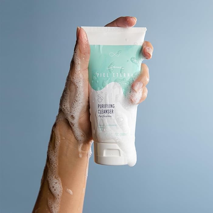 Santo Remedio, Piel Eterna, Purifying Cleanser, Removes Impurities and Provides Antioxidants, Contains Essential Ceramides, Green Tea, Aloe, Vitamin E, For All Skin Types, 6 Fl. Oz. / 180 ml - Image 4