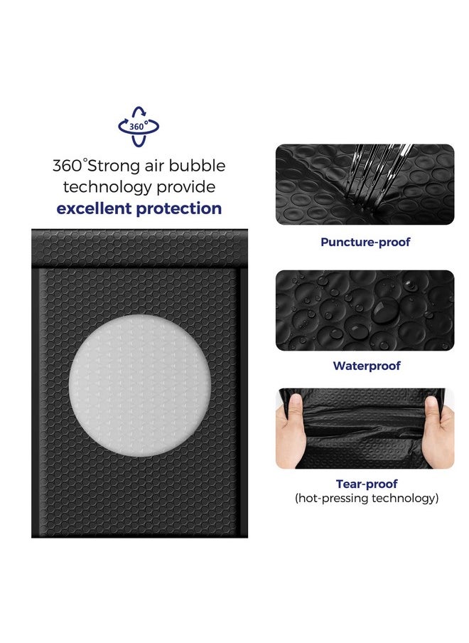 Fuxury Fuxury Bubble Mailers 10.5x16 Inch 40 Pack Self Seal Padded Envelopes Waterproof Mailing Envelopes Bubble Padded Cushioning Padded Mailers Bubble Bags for Packaging Small Business Large #5 Black  - Image 3