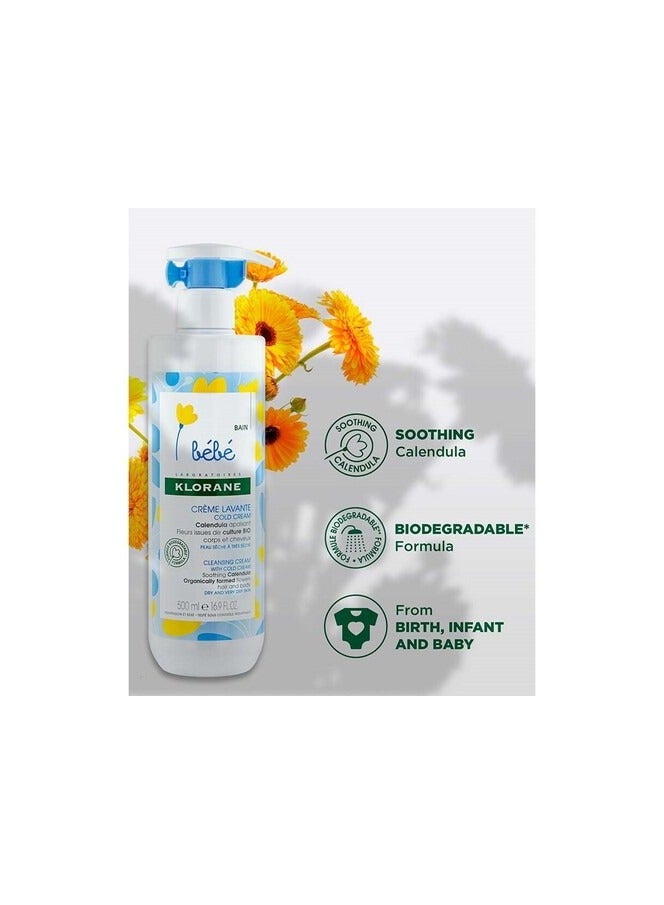 Klorane Klorane Baby Nourishing Cleansing Cream 500ml  - Image 2