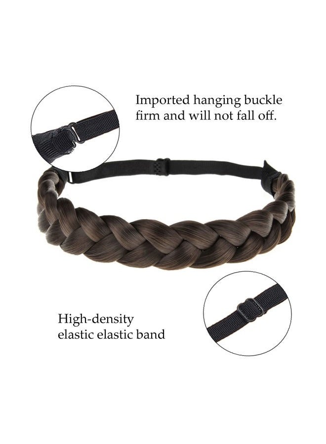 TOECWEGR Braid headband 3 Strands Synthetic Braided Hair Headbands Stretch Plaited Hair Headbands Hairpiece Fashion Girl Costume Hair Accessories - Image 3