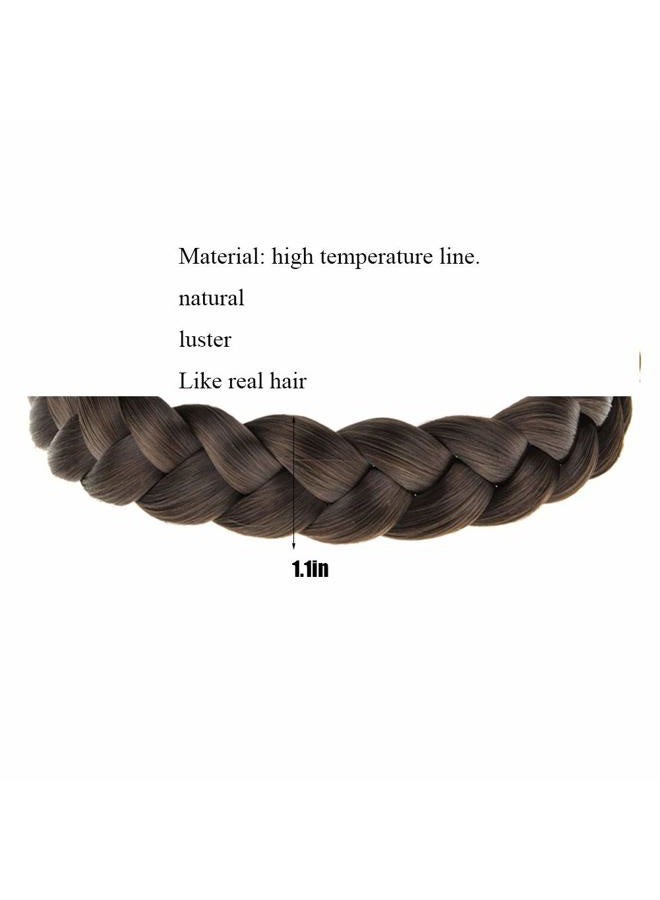 TOECWEGR Braid headband 3 Strands Synthetic Braided Hair Headbands Stretch Plaited Hair Headbands Hairpiece Fashion Girl Costume Hair Accessories - Image 2