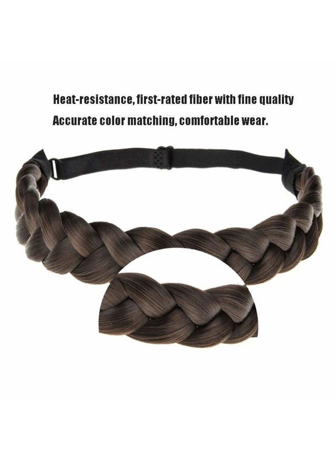 TOECWEGR Braid headband 3 Strands Synthetic Braided Hair Headbands Stretch Plaited Hair Headbands Hairpiece Fashion Girl Costume Hair Accessories - Image 4