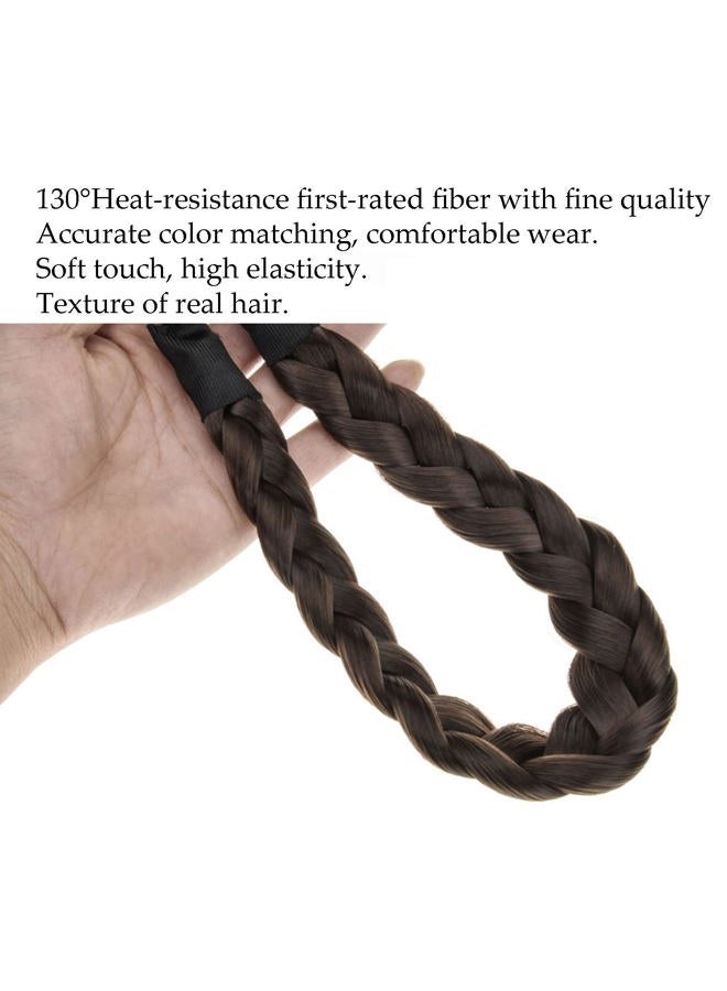 TOECWEGR Braid headband 3 Strands Synthetic Braided Hair Headbands Stretch Plaited Hair Headbands Hairpiece Fashion Girl Costume Hair Accessories - Image 5