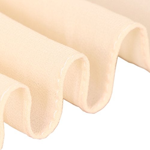 LMVERNA Plain chiffon scarf lightweight Muslim Hijab Long Scarfs shawls wrap scarves (Beige) - Image 4