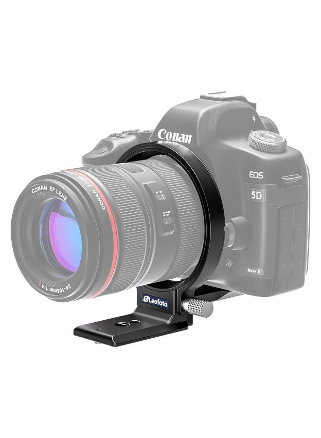 Leofoto UL Rotating Collar 360 Degree Rotation 4 Rotating Position Arca Compatible UL-03 Silver - Image 3