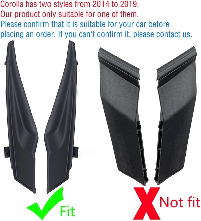 Wivplex Front Windshield Wiper Side Cowl Trim for Toyota Corolla - Image 3