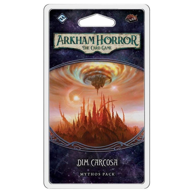 Fantasy Flight Games Arkham Horror The Card Game Dim Carcosa MYTHOS PACK - Journey Beyond Madness! Lovecraftian Cooperative Living Card Game, Ages 14+, 1-4 Players, 1-2 Hour Playtime, Made by Fantasy Flight Games - Image 1