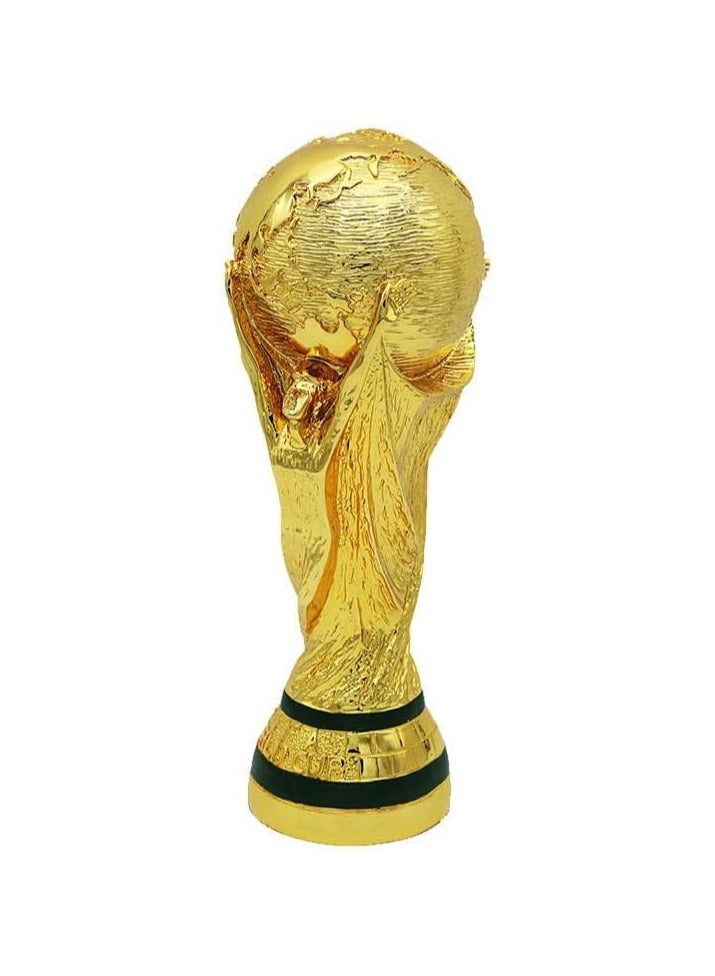 World Cup 2022 Football Resin Trophy Replica (13cm, Golden) - Image 1