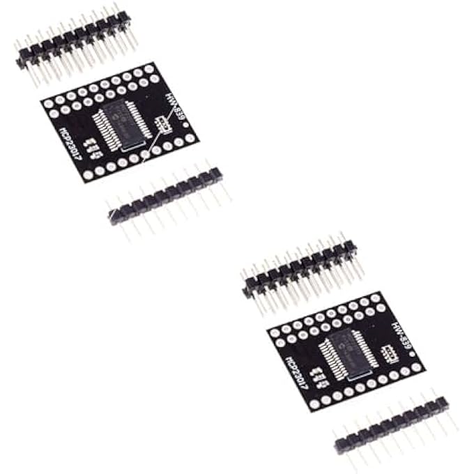 rayihni MCP23017 I2C CJMCU-2317 SERIAL INTERFACE 16 BIT I/O EXPANDER MODULE PORT EXPANDER WITH I2C SERIAL INTERFACE, HIGH SPEED I2C INTERFACE COMPATIBLE WITH ARDUINO PACK OF 2 - Image 2