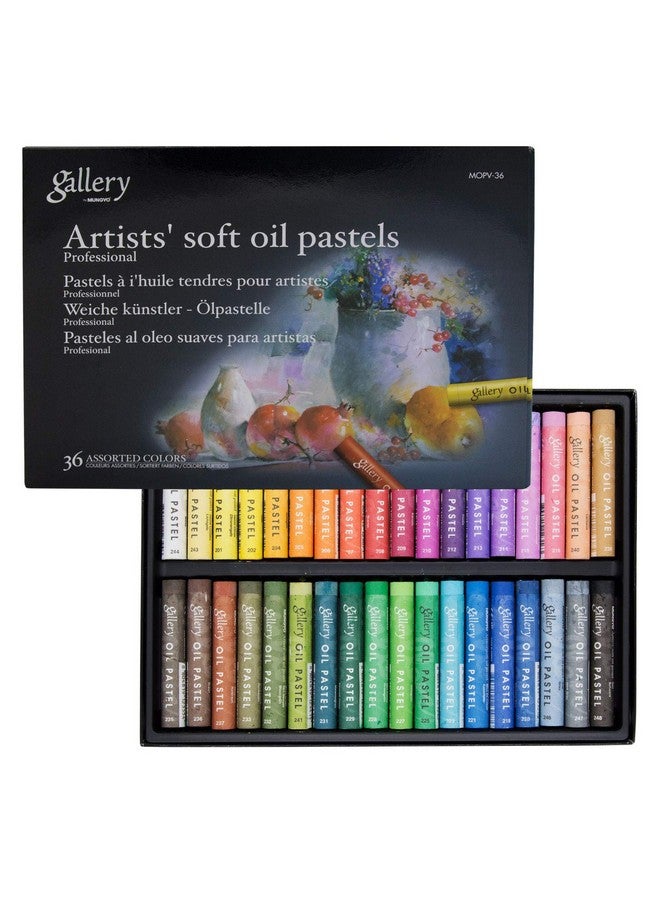 Mungyo Gallery Artists' Soft Oil Pastels, Professional Grade, 36 Assorted Colors, Mopv36 - Image 1