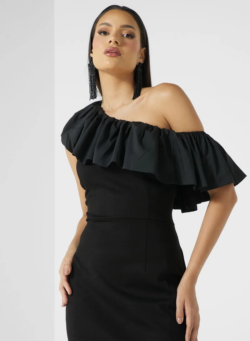 ايلا ليمتد اديشن One Shoulder Ruffle Dress