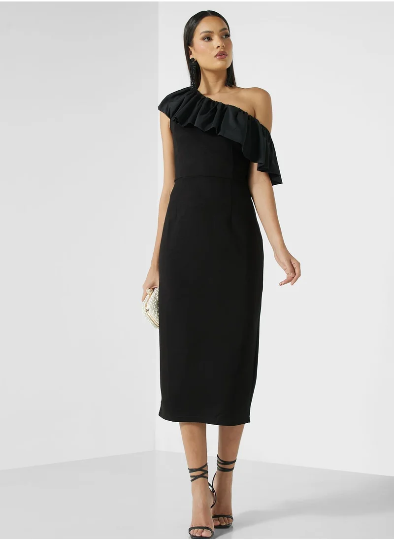 Ella Limited Edition One Shoulder Ruffle Dress