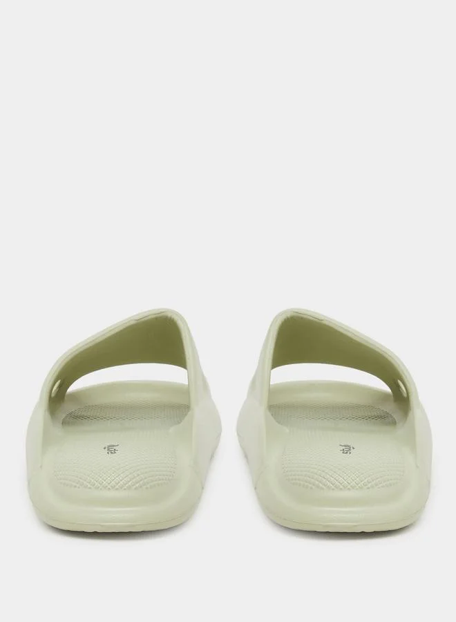 Styli Styli Women Green Basic Comfort Slides