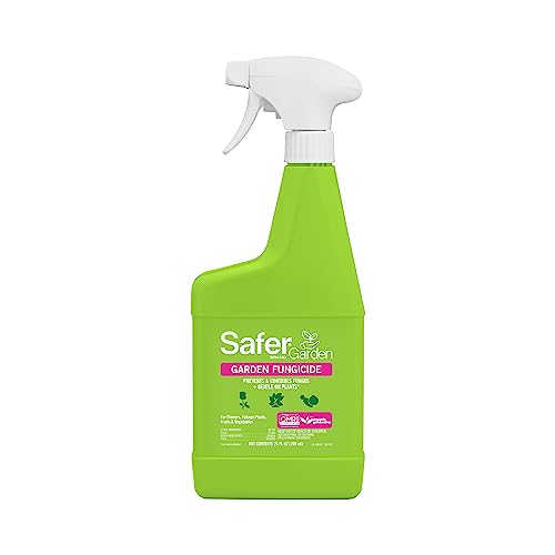 Safer Brand Garden SG5450 Fungicide Ready-to-Use Spray – Prevents & Controls Powdery Mildew, Black Spot, Leaf Spot & Rust – OMRI Listed for Organic Gardening – 24 oz - Image 1