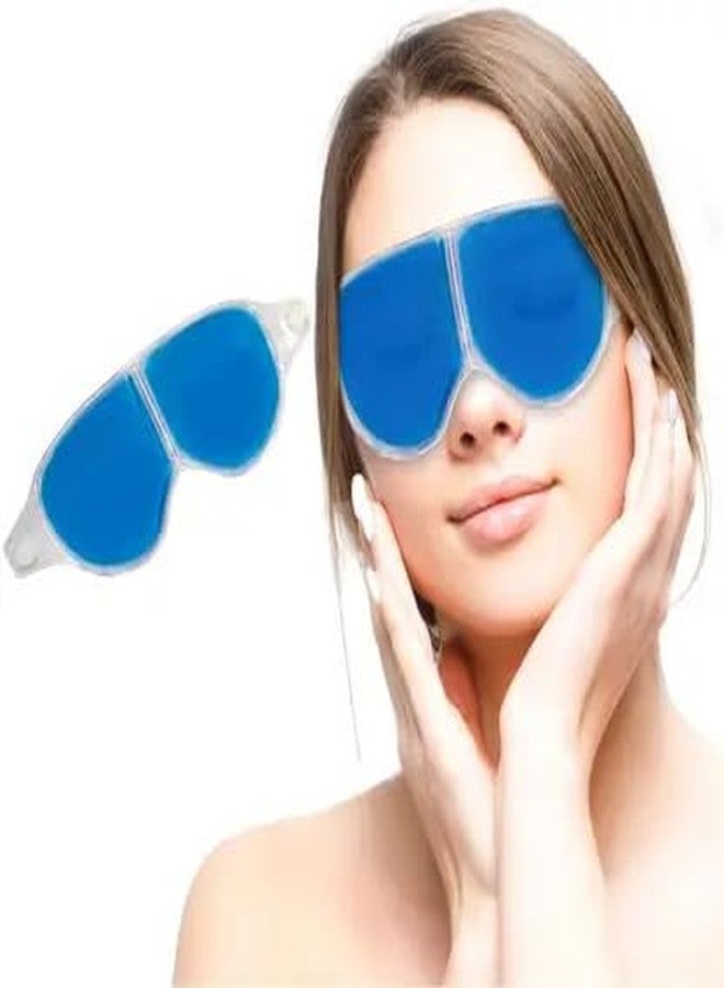 Freven Cooling Eye Gel Mask for Dark Circles, Dry eyes,Pain Relief, Redness,Eye Patches Cooling Gel Pads For Women & Men- Blue