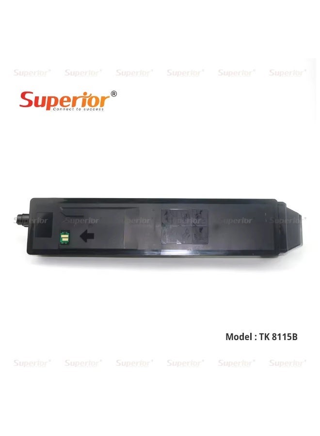 SOS Superior Superior TK-8115 Black High Yield Compatible Toner Cartridge for Kyocera ECOSYS M8130cidn / M8124cidn - Image 2