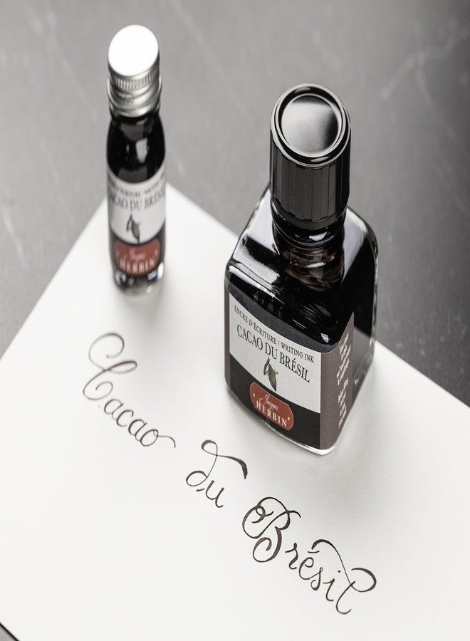 Jacques Herbin Herbin Ink Bottle (Cacao du Bresil - 10ML) 11545T - Image 4