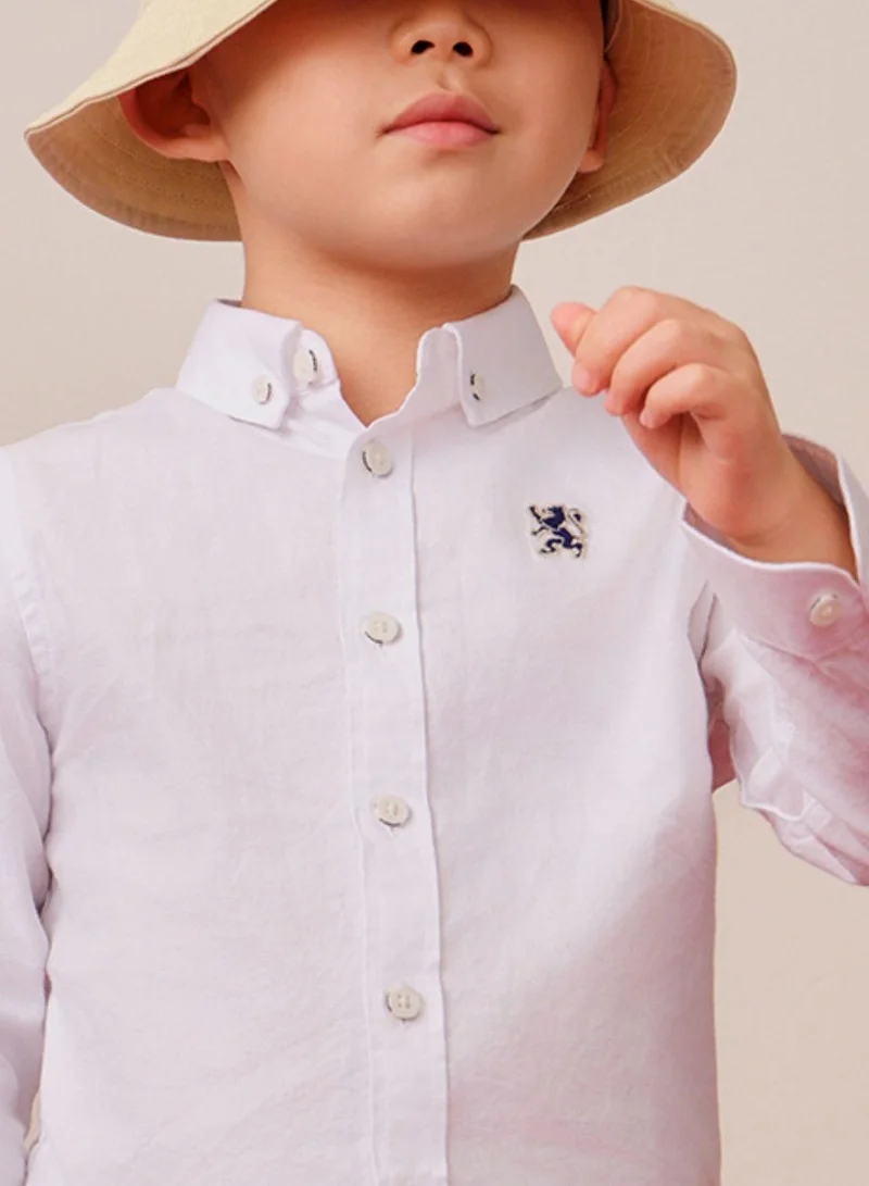 GIORDANO  Kids' Cotton Oxford Shirt  | Best Price UAE