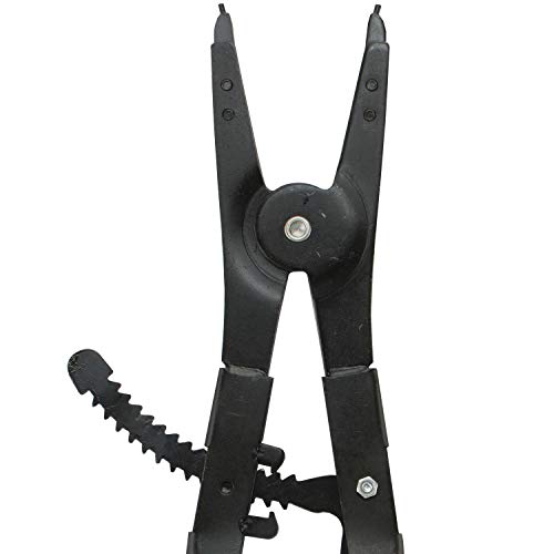 Hiltex 02016 16" Snap Ring Plier Set, 2 Piece | External and Internal Pliers | Straight, 45°, 90° Tips - Image 3