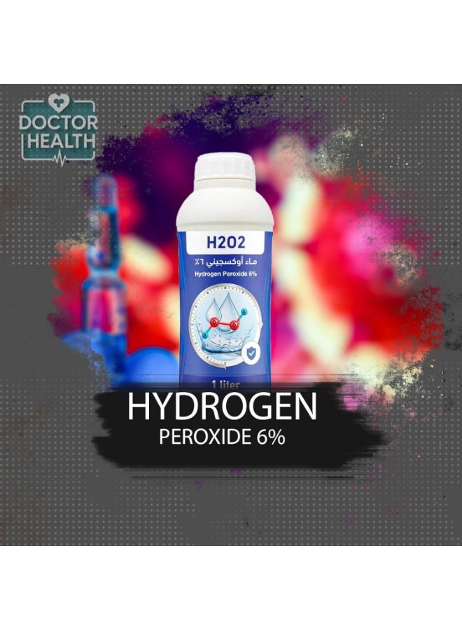 SPI Hydrogen Peroxide 6% Antiseptic Solution (H2O2) - 1 Liter - Image 2