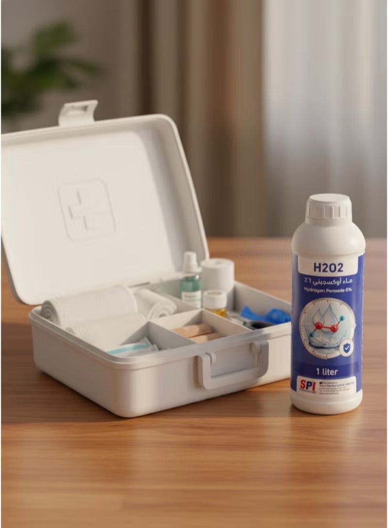 SPI Hydrogen Peroxide 6% Antiseptic Solution (H2O2) - 1 Liter - Image 3