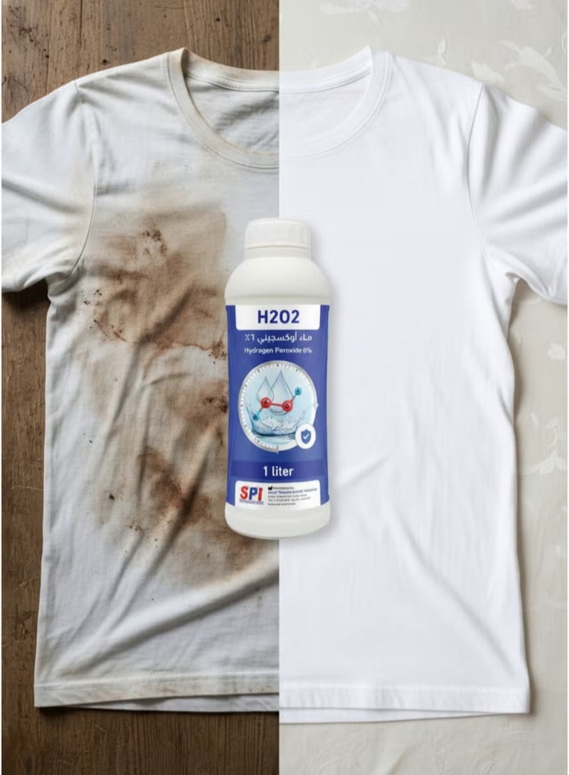 SPI Hydrogen Peroxide 6% Antiseptic Solution (H2O2) - 1 Liter - Image 4