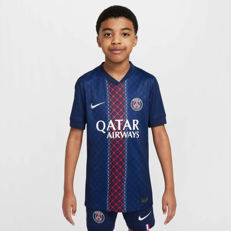Nike Kids' Paris Saint-Germain 25/26 Home Replica Football Jersey