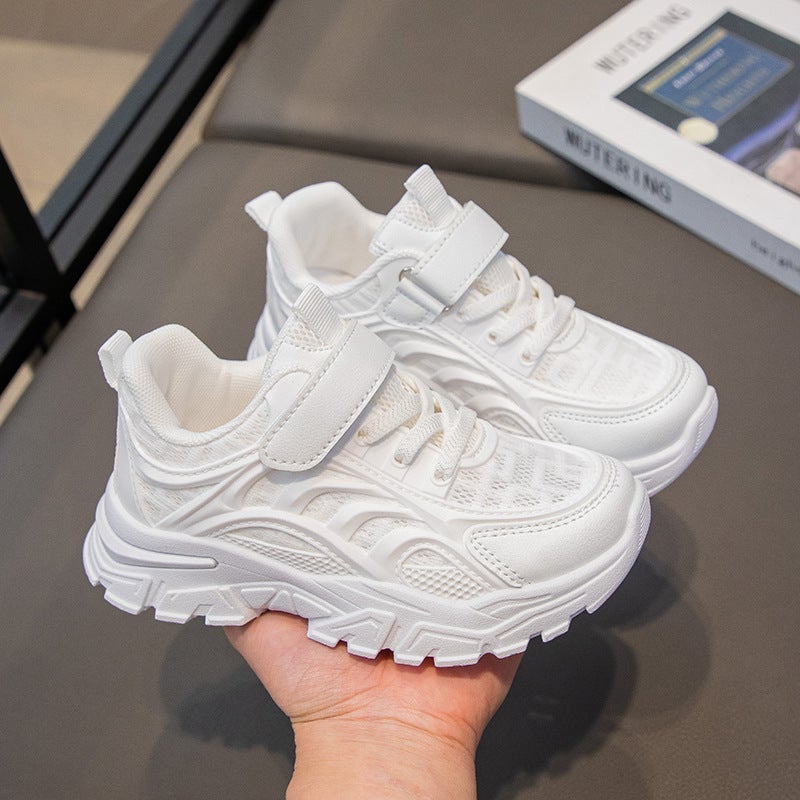 Girls' Sneaker 2025 Spring And Soft Bottom Breathable Mesh Shoes Children'S Pink Autumn Girls Shoes - Image 3
