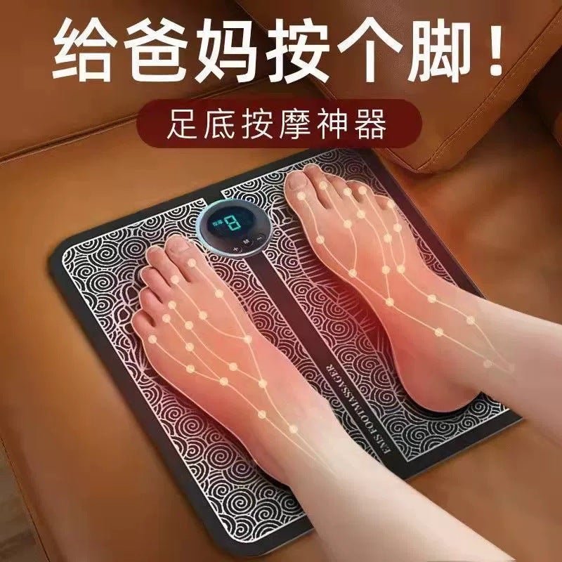 EMS Foot and Leg Massager Pad with Wireless Remote Control and Timer - Image 2